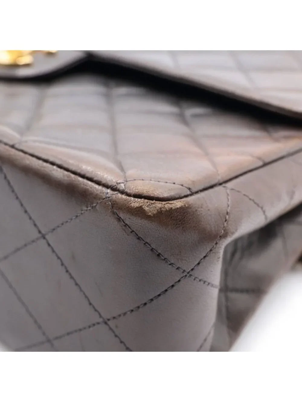 Chanel Maxi Quilted 30 Lambskin Gold Chain Shoulder Bag Black